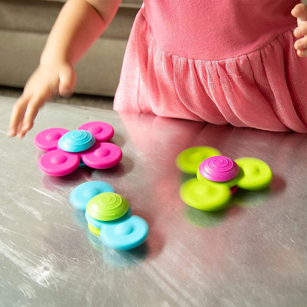 Fat Brain Toy Co. Fat Brain Toys Whirly Squigz Sensory Toy Fidget Silicone Spinner Baby 10m+ (3 Pieces) — image 10