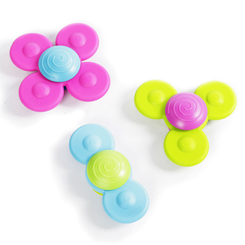 Fat Brain Toy Co. Fat Brain Toys Whirly Squigz Sensory Toy Fidget Silicone Spinner Baby 10m+ (3 Pieces) — image 3