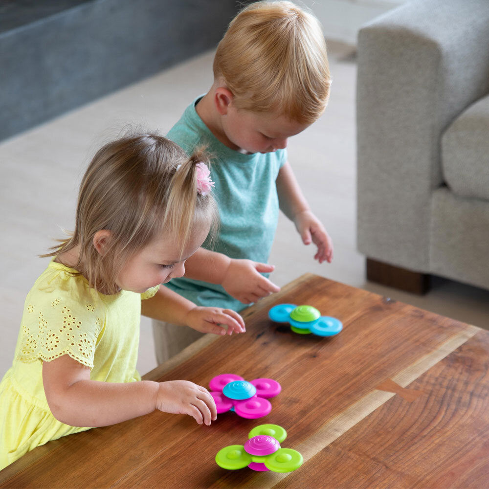 Fat Brain Toy Co. Fat Brain Toys Whirly Squigz Sensory Toy Fidget Silicone Spinner Baby 10m+ (3 Pieces) — image 7