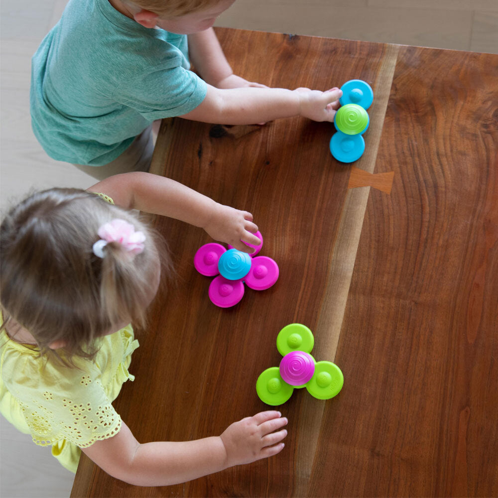 Fat Brain Toy Co. Fat Brain Toys Whirly Squigz Sensory Toy Fidget Silicone Spinner Baby 10m+ (3 Pieces) — image 8