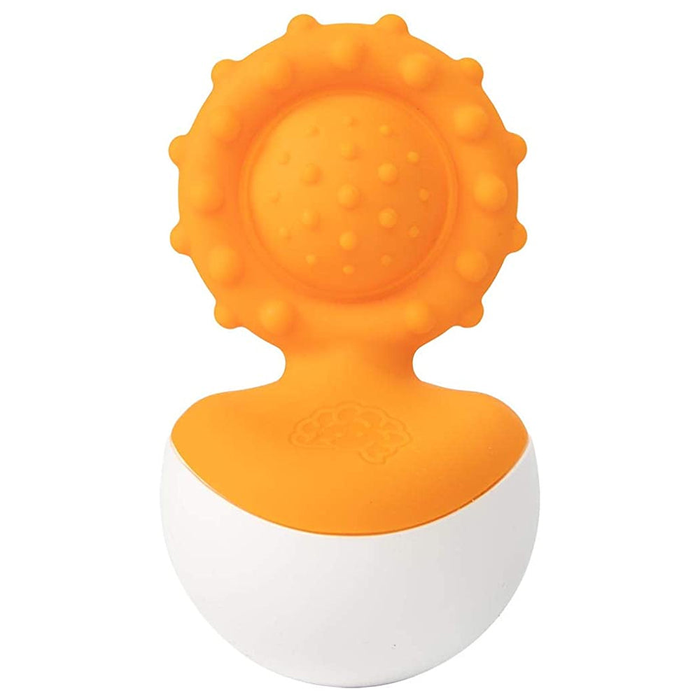 Fat Brain Toy Co. Fat Brain Dimpl Wobbl Orange Baby Toy - 0m+