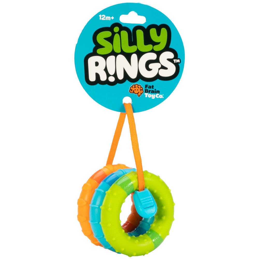 Fat Brain Toy Co. Fat Brain Toys 6cm Silly Rings Toy Sensory Magnetic Ring 12m+ Baby/Toddler (3 Pieces) — image 6