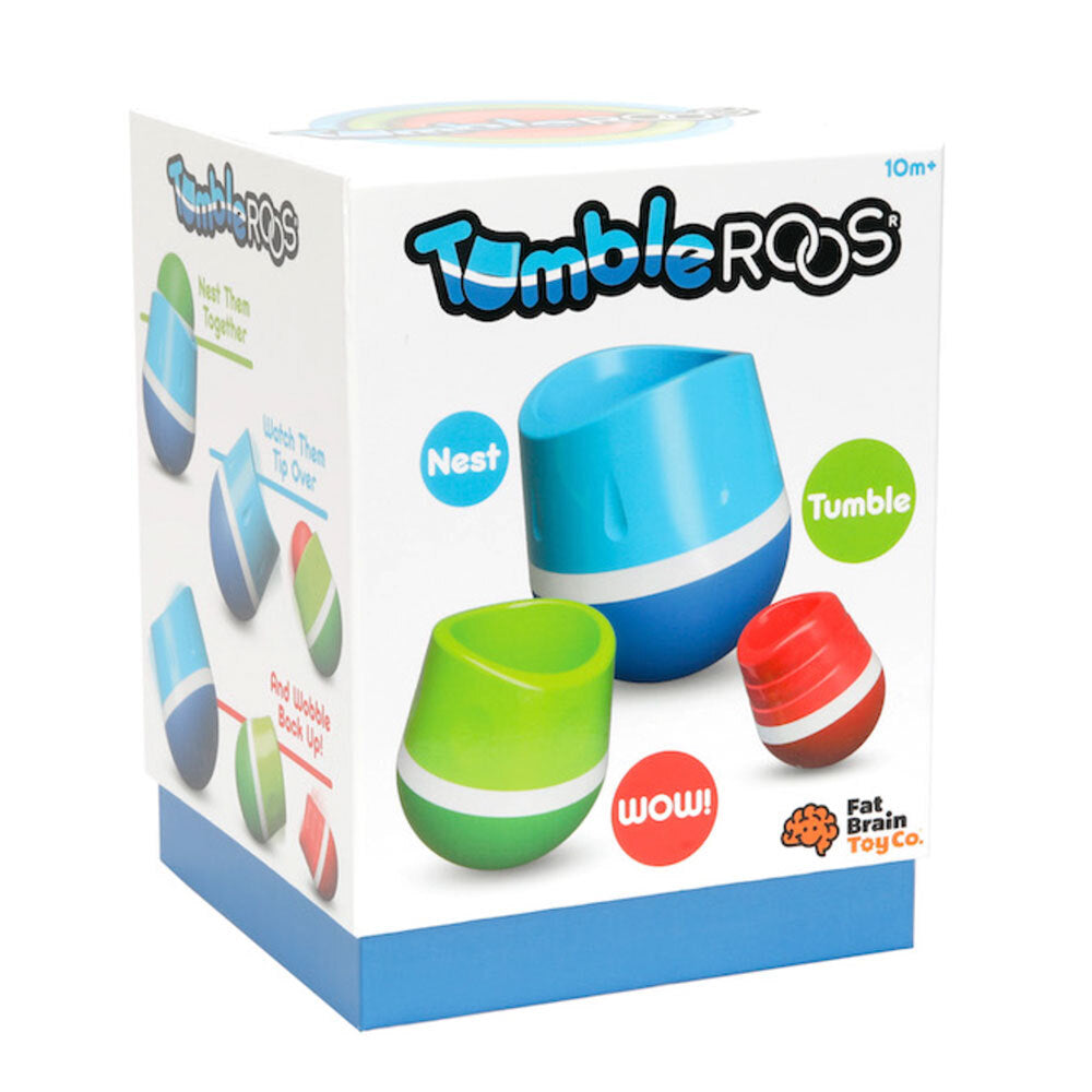 Fat Brain Toy Co. Fat Brain Toy Co Tumble Roos Kids/Baby/Toddler Fun/Activity Toy/Game 10m+ (3 Pieces)