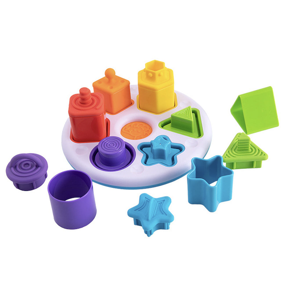 Fat Brain Toy Co. Fat Brain Toys Co 23cm Plugzy Shape & Colour Kids Activity Sensory Play Toy 10m+