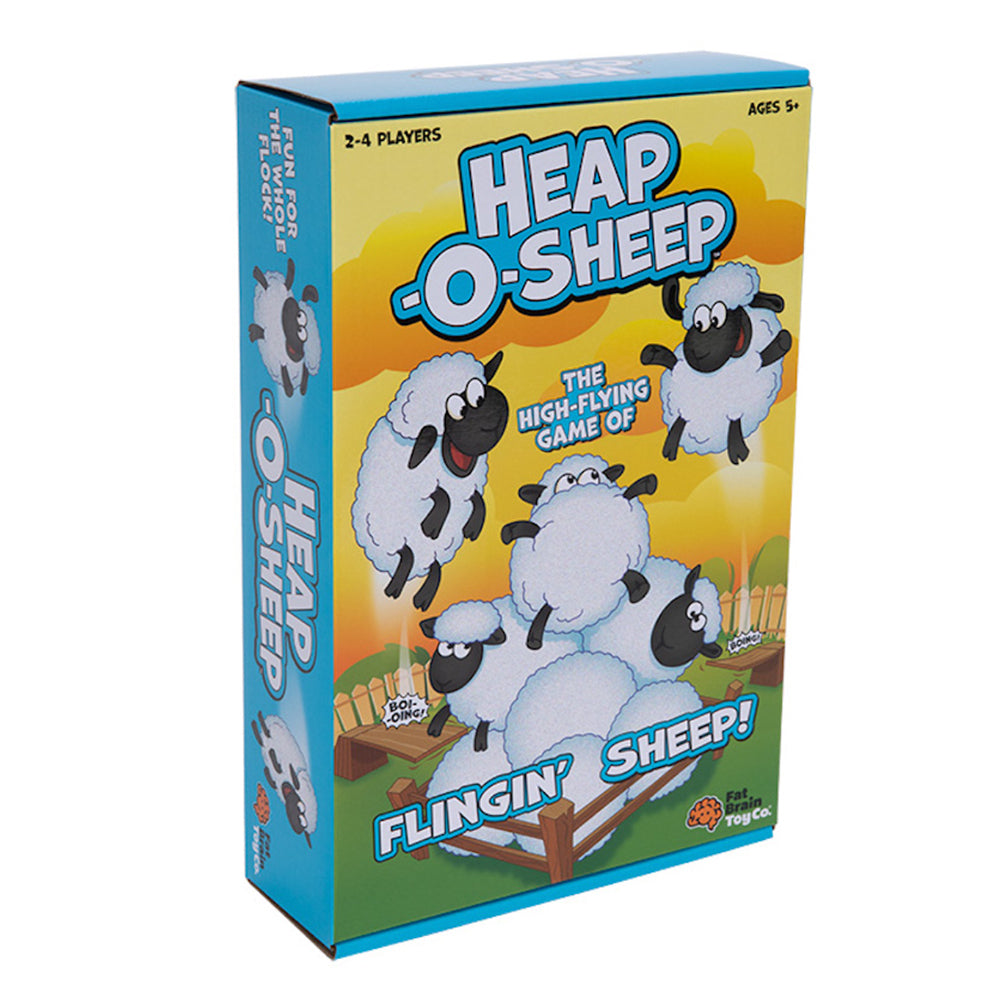 Fat Brain Toy Co. Fat Brain Toy Co Heap of Sheep Springboard Kids Family Party Tabletop Game 5y+