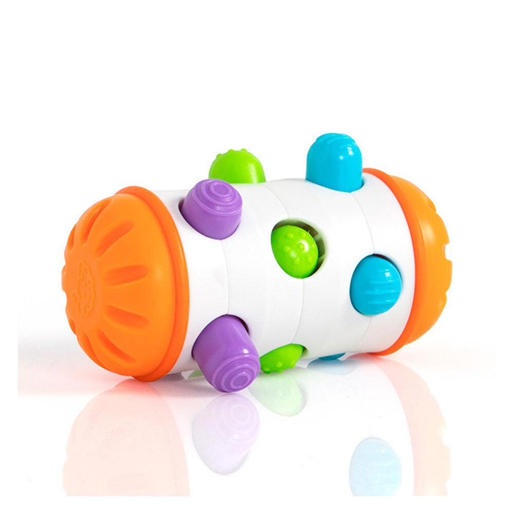 Fat Brain Toy Co. Fat Brain Toys Rolio Colourful Pegs Sensory Roll n' Shake Rattle Toy 6M+