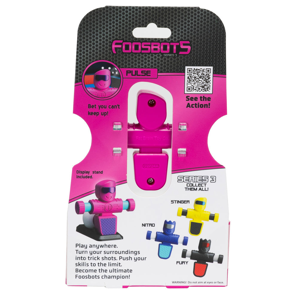 Foosbots Series 3 - Pulse Pink Kids/Children Action Robot Fun Play Toy Set 6+ — image 2