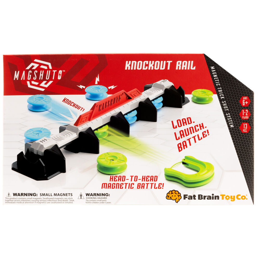 Magshuto Magnetic Trick Shot Knockout Rail Kids/Children Play Toy 6y+ (13 Pieces)