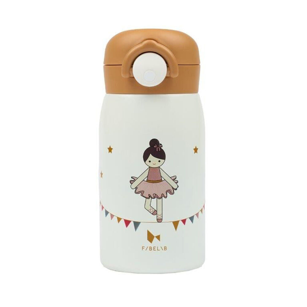 Fabelab 320ml Kids/Children 3y+ Ballerina Hot/Cold Water Bottle Tumbler