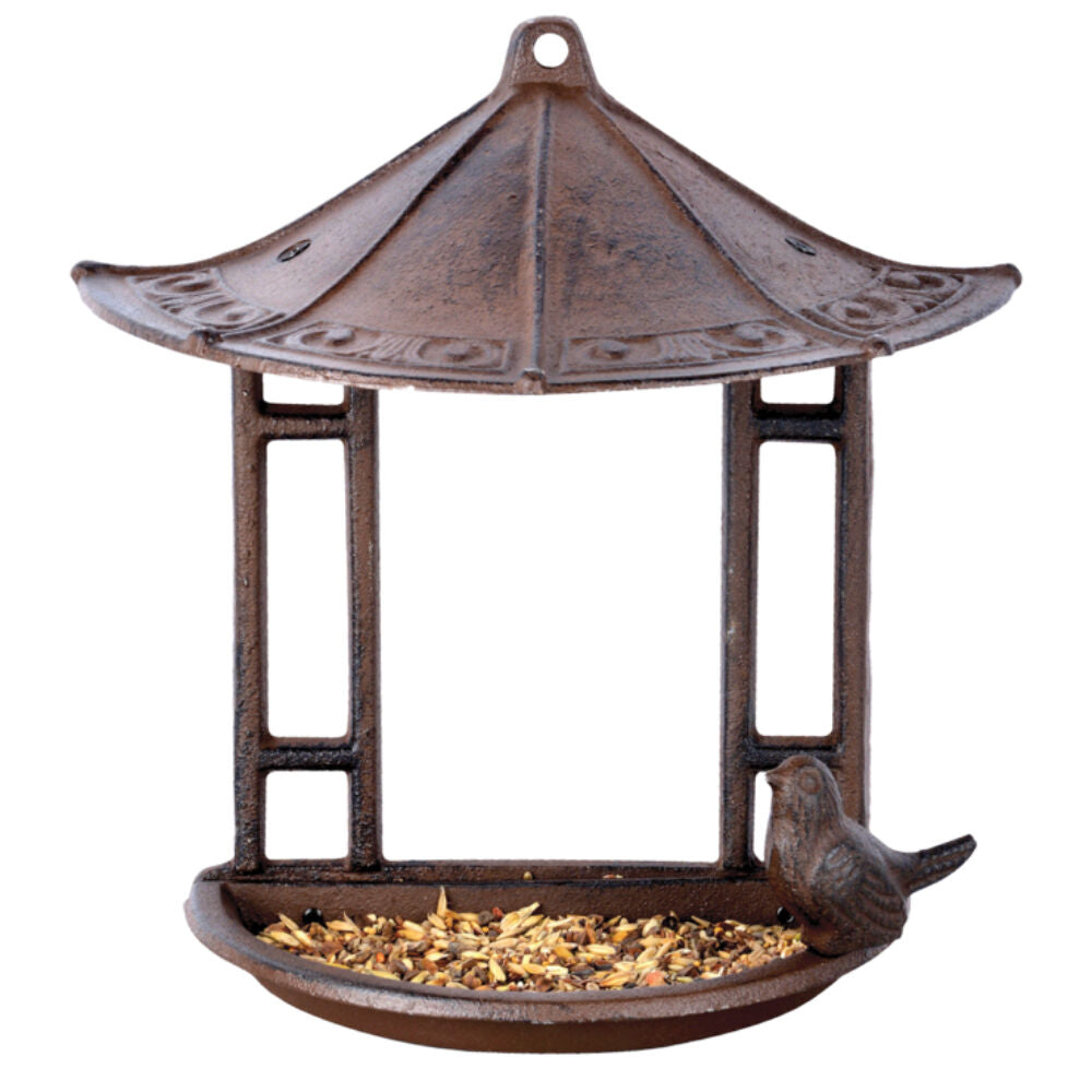 Esschert Design Garden & Outdoor Decor Wall Mounted Cast Iron Bird Feeder