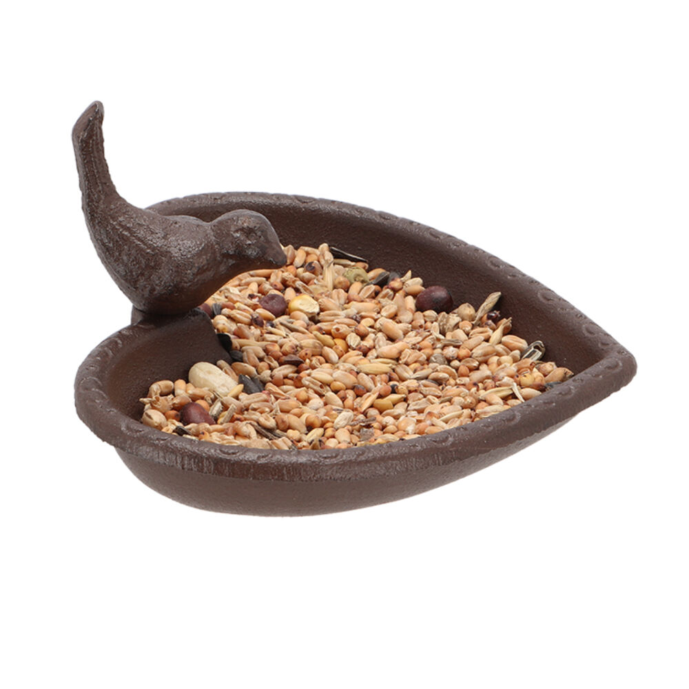 Esschert Design 17cm Garden & Outdoor Decor Cast Iron Bird Bath Heart Small — image 2