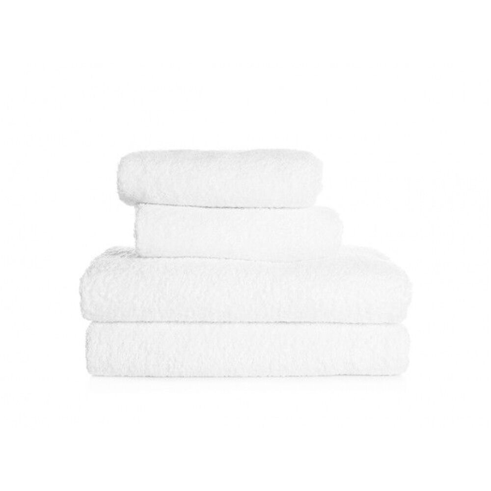 Jason Commercial White Astor Plain Bath Mat Home/Bathroom Floor Carpet 50x80cm — image 2