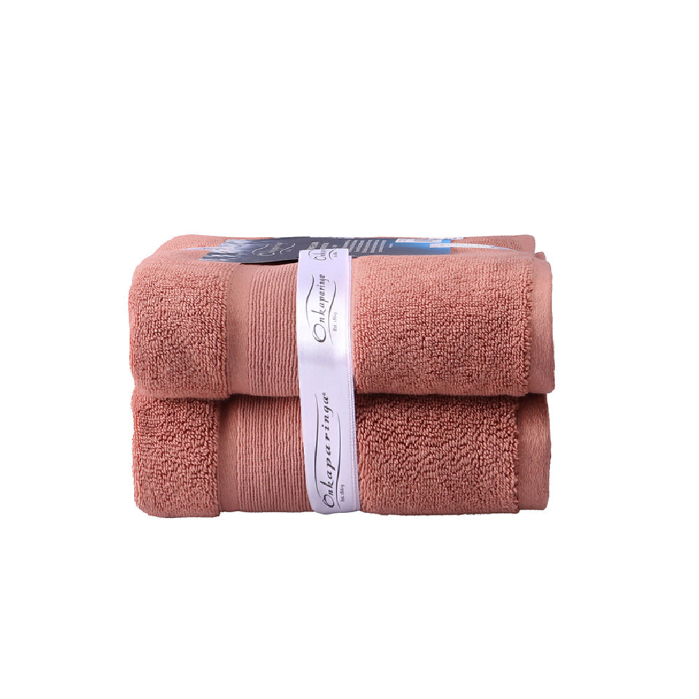 Onkaparinga Ultimate Alanya Turkish Cotton Bath Mat/Towel 850Gsm Highly Absorbant Clay (2 Pack)