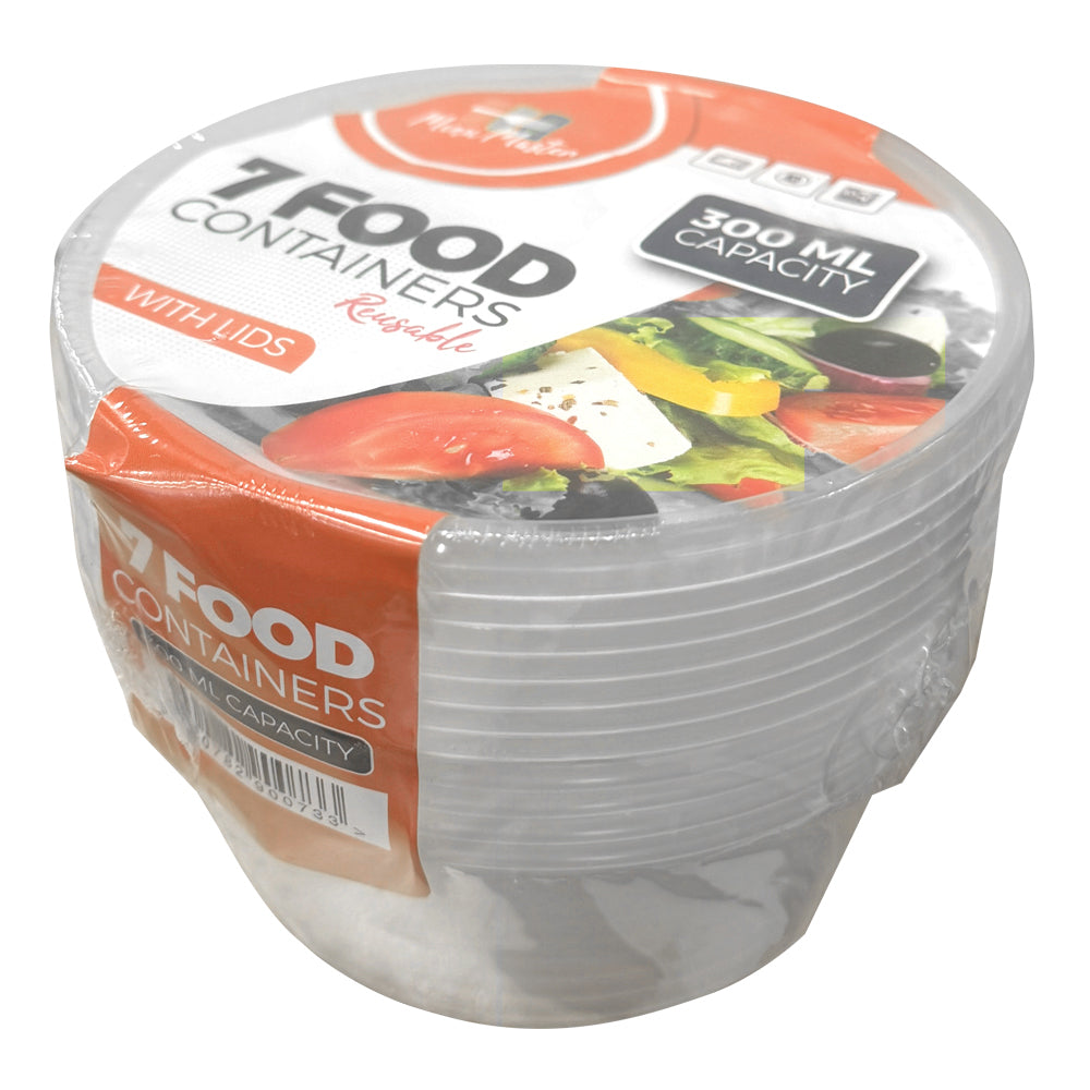 Menu Master 300ml Reusable Kitchen Food/Meal Preparation Container W/Lid (70 Pieces)