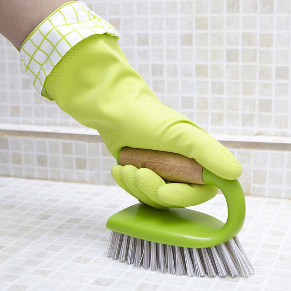 Full Circle Touch Stuff All Purpose Scrub Brush Kitchen/Toilet Cleaner w/Handle — image 2