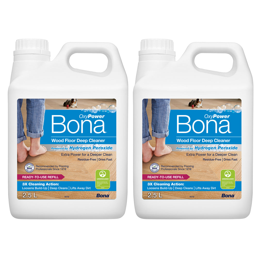 Bona 2.5L Deep Cleaner Refill for Wood Floors (2 Pack)