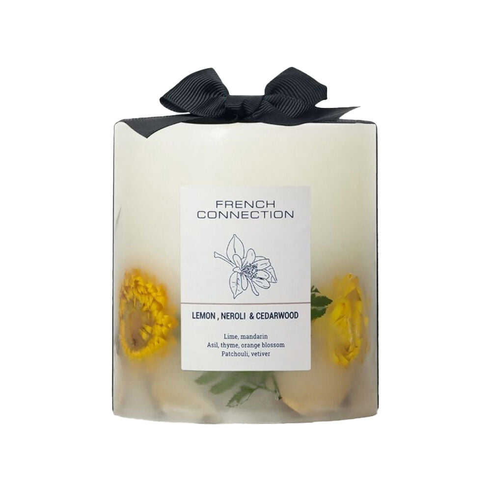 French Connection 660g Lemon, Neroli and Cedarwood Botanical Medium Candle
