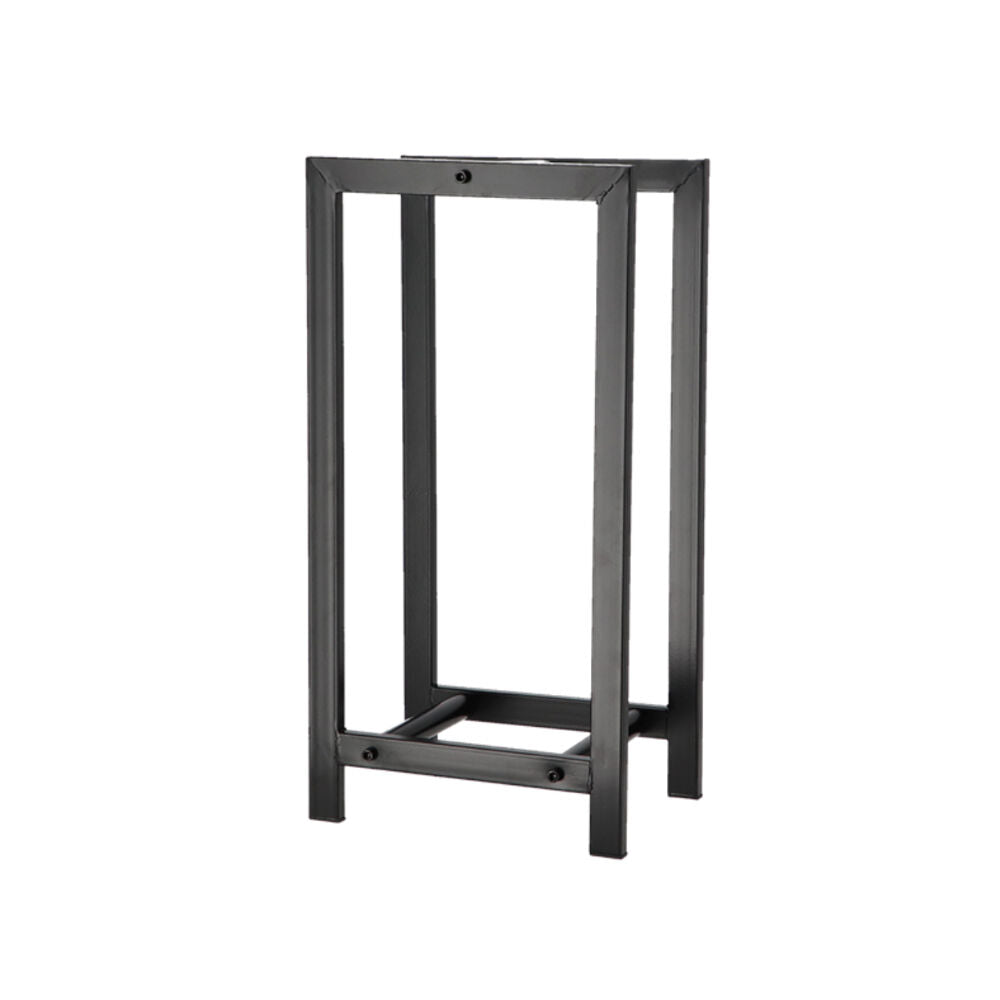 Esschert Design Carbon Steel Log Rack Organiser Wood Storage Holder Black — image 2
