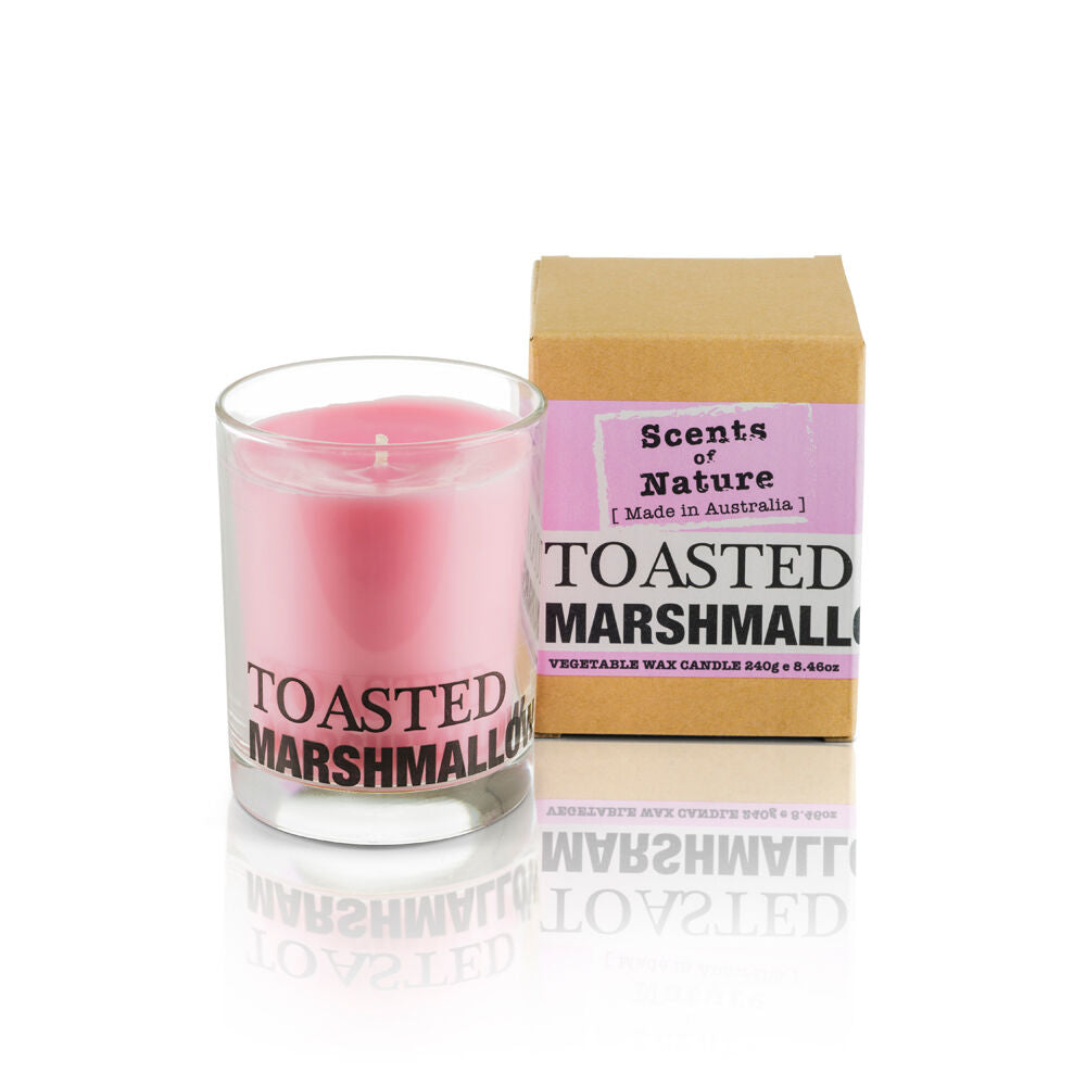 Scents of Nature Toasted Marshmallow Soy Candle 240g Scented