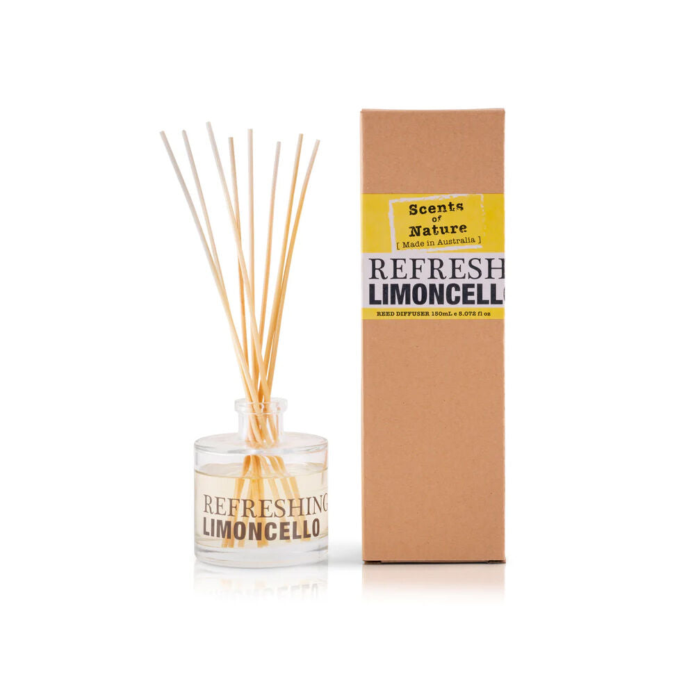 Scents of Nature Refreshing Limoncello Reed Diffuser 150ml Citrus Fragrance