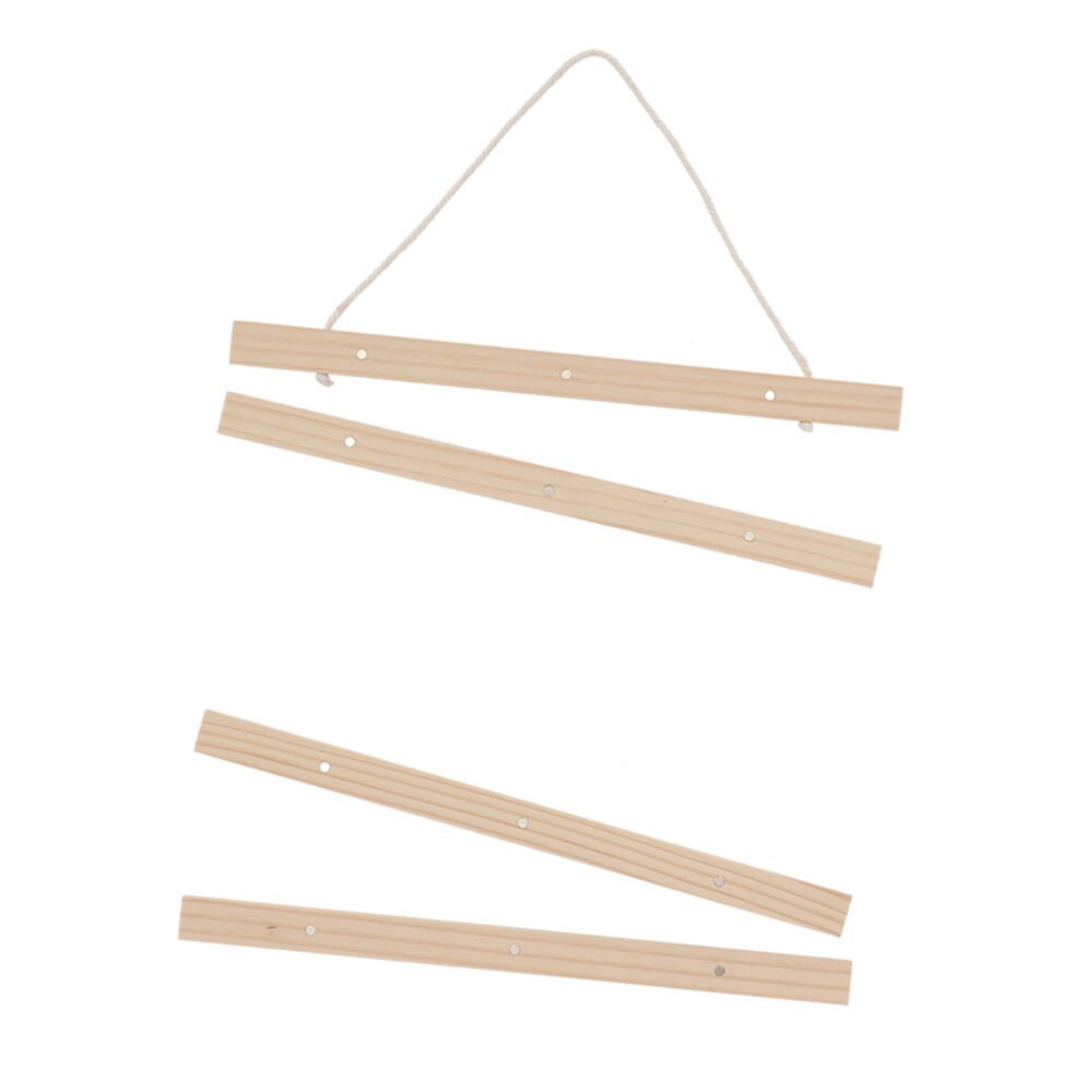 Esschert Design Wooden Poster Hanger Home/Indoor Organiser Medium Natural (2 Pack) — image 3