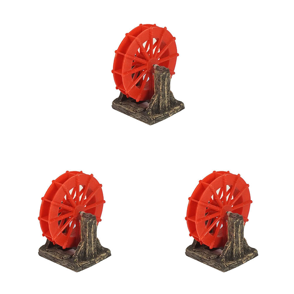 Dudley's World of Pets Aquarium/Tank Resin Turning Wheel Decoration 13cm (3 Pack)