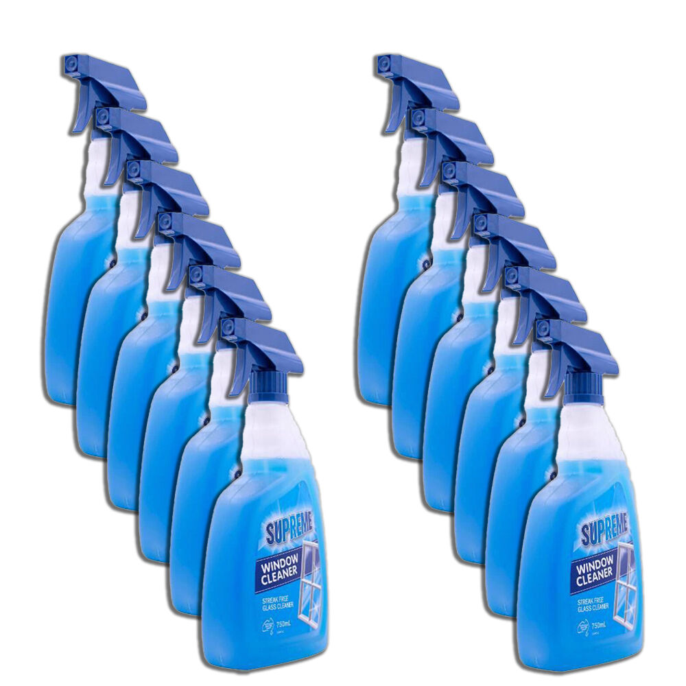 Supreme Window Cleaner Glass & Surface Cleaner 750ml (12 Pack)