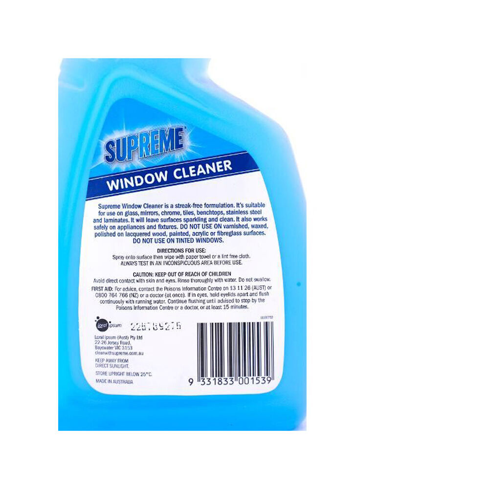 Supreme Window Cleaner Glass & Surface Cleaner 750ml — image 4