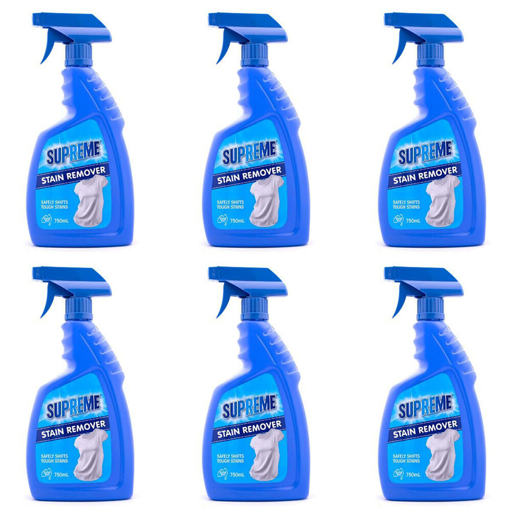 Supreme Tough Stain Remover Liquid Spray Cleaning Solution 750ml (6 Pack)