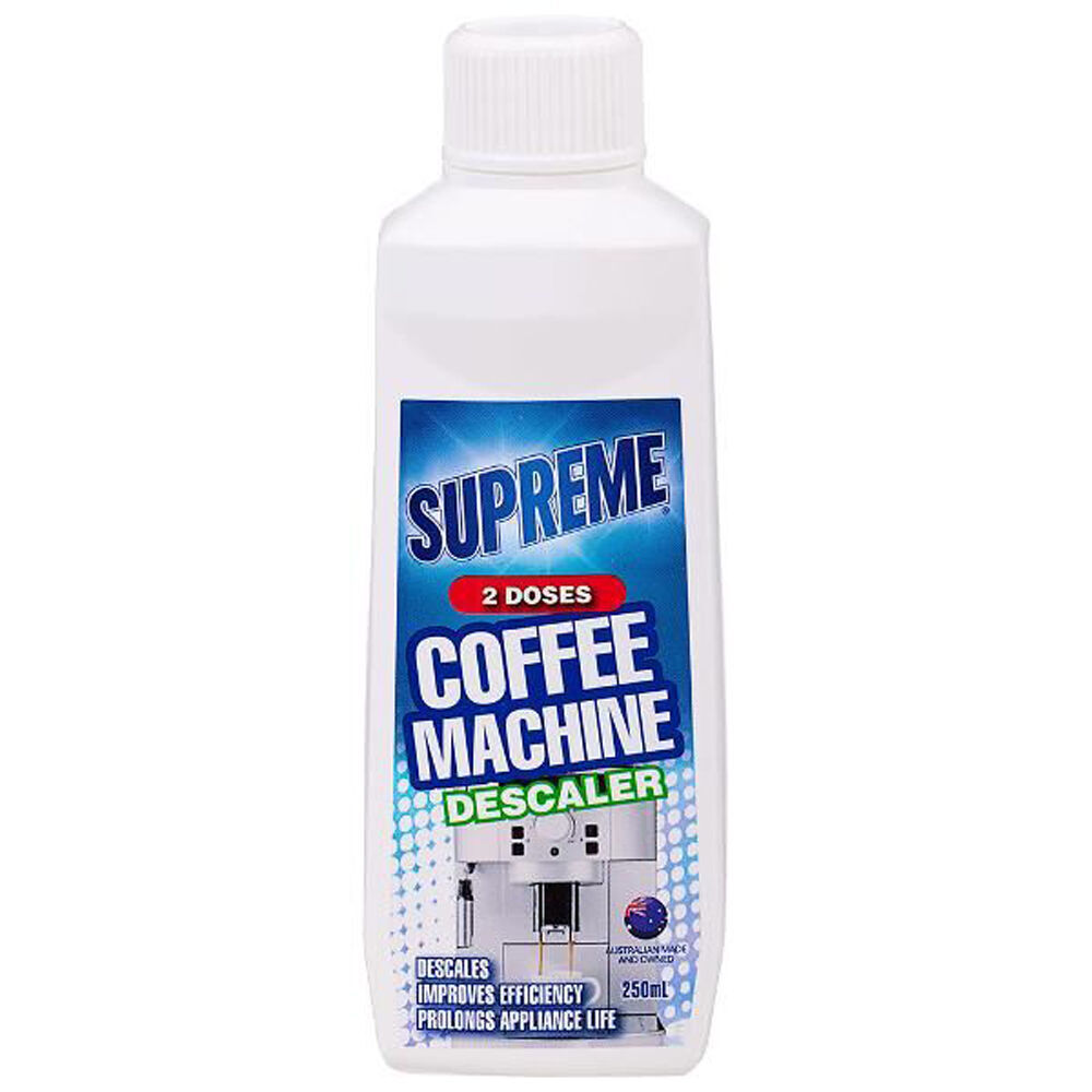Supreme 2-Doses Coffee Machine Liquid Descaler Cleaning Solution 250ml (5 Pack) — image 2
