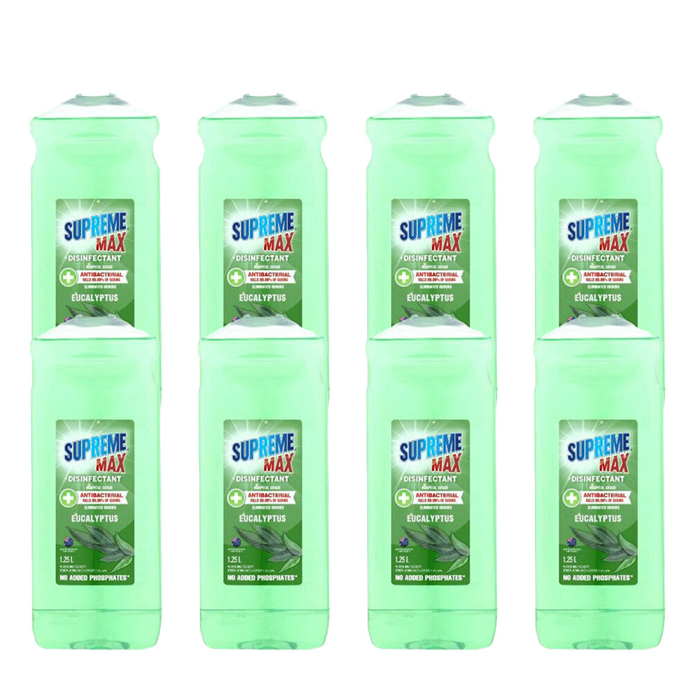 Supreme Hospital Grade Eucalyptus Surface Cleaner Multipurpose 1.2L (8 Pack)