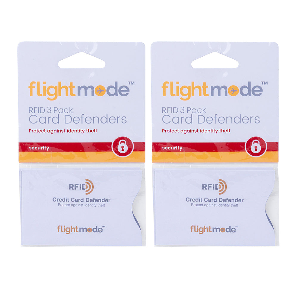 Flightmode 3pc Flightmode Aluminium Tear Resistant RFID Blocking Card Sleeve - White (2 Pack)