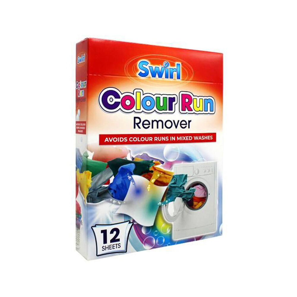 Fabric Magic Swirl Colour Run Remover Dye Catcher Non-Woven Laundry Sheets 11x20cm (12 Pieces)