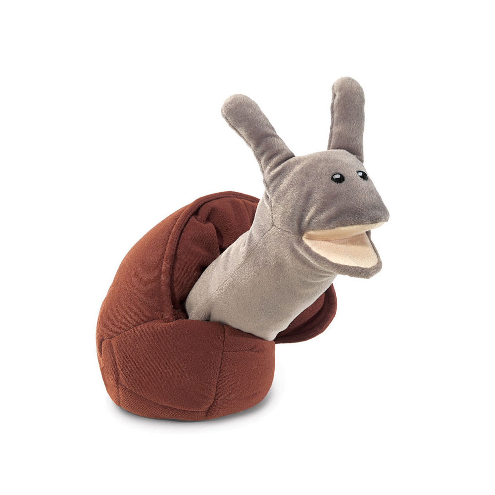 Folkmanis Snail Hand Puppet 20x25cm Kids/Children Educational Toy Brown 3y+