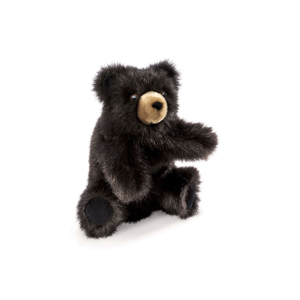 Folkmanis Baby Black Bear Hand Puppet 15x23cm Kids/Child Educational Toy 3y+