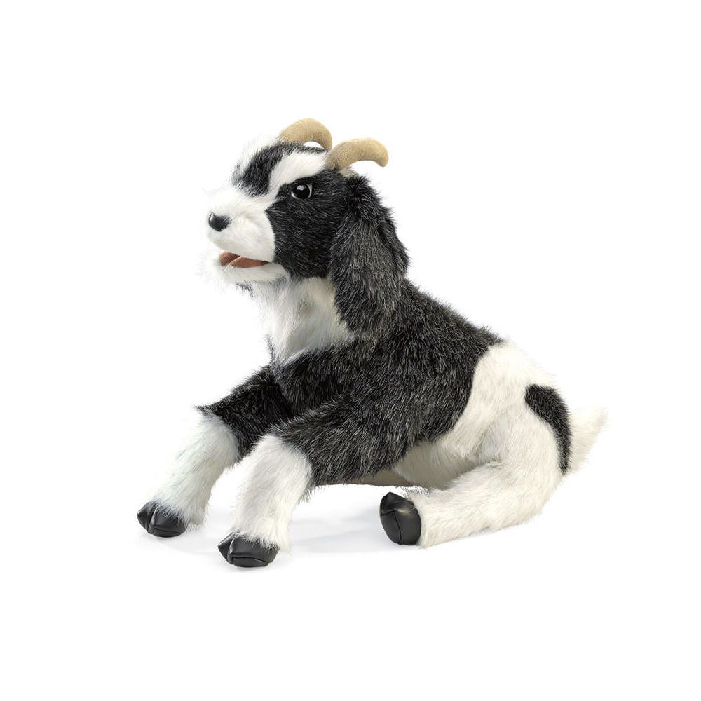 Folkmanis Goat Sued Cloth Hand Puppet 48x30cm Kids/Child Educational Toy 3y+
