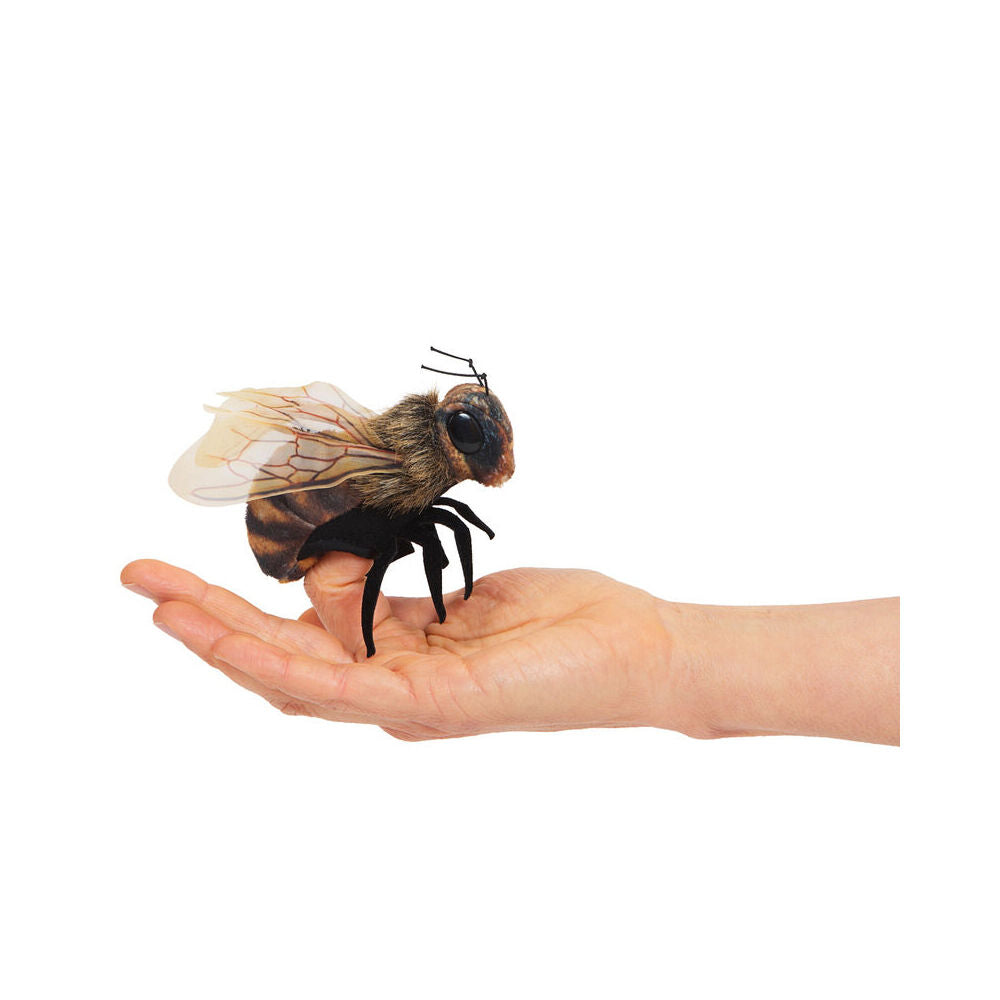 Folkmanis Mini Bee Finger Puppet 5cm Kids/Children Soft Animal Toy 3y+ (3 Pieces)