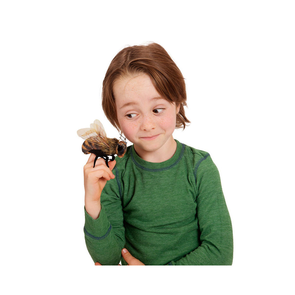 Folkmanis Mini Bee Finger Puppet 5cm Kids/Children Soft Animal Toy 3y+ (3 Pieces) — image 2
