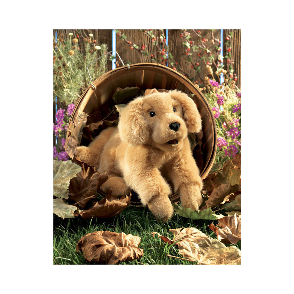 Folkmanis Golden Retriever Puppy Hand Puppet Kids Soft Toy 43x18cm Brown 3y+ — image 4