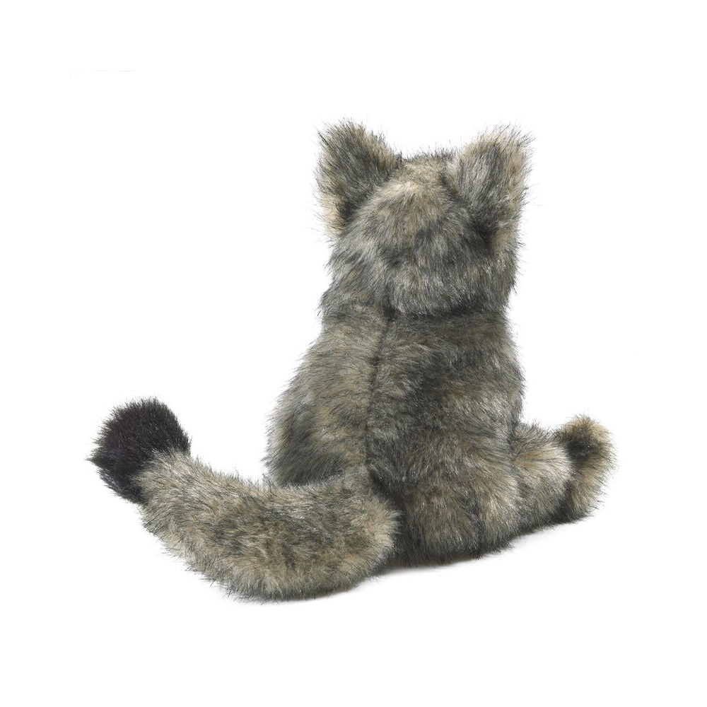Folkmanis Small Coyote Hand Puppet 23cm Soft Animal Interactive Toy Kids 3y+ — image 2