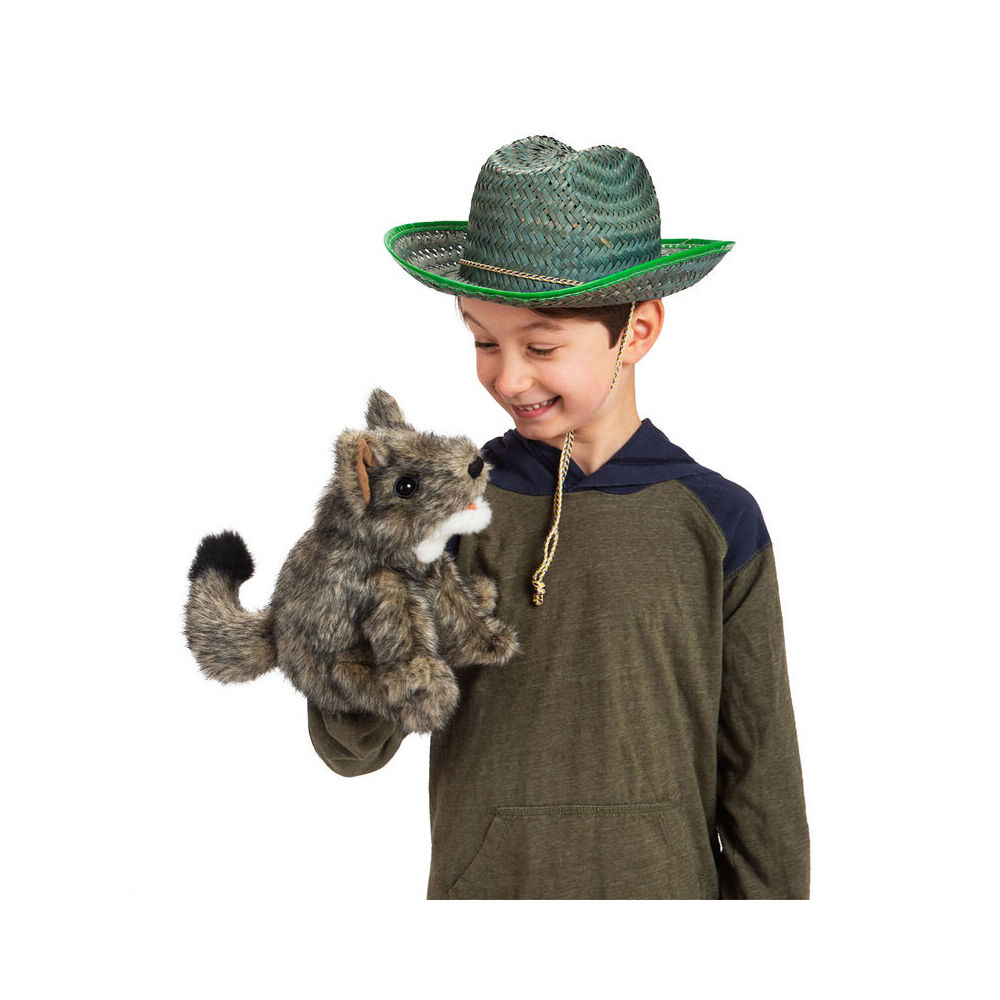 Folkmanis Small Coyote Hand Puppet 23cm Soft Animal Interactive Toy Kids 3y+ — image 3