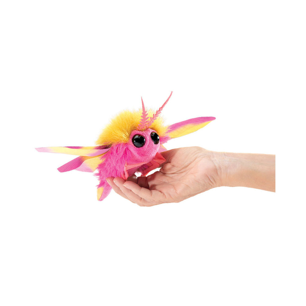 Folkmanis Mini Rosy Maple Moth Finger Puppet Kids/Children Toy Pink 3y+ (2 Pieces)