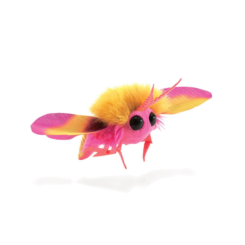Folkmanis Mini Rosy Maple Moth Finger Puppet Kids/Children Toy Pink 3y+ (2 Pieces) — image 3