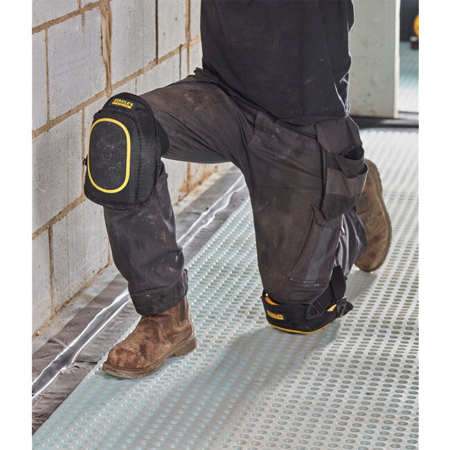 Stanley Fatmax FMHT82962-1 Soft Shell Protective Knee Pads Work Kneepads Black — image 3