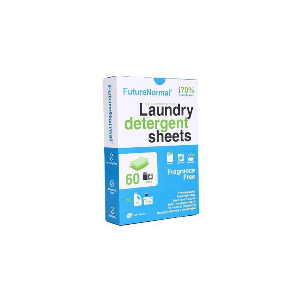 Future Normal Laundry Detergent Sheets Fragrance Free (60 Pieces) — image 2