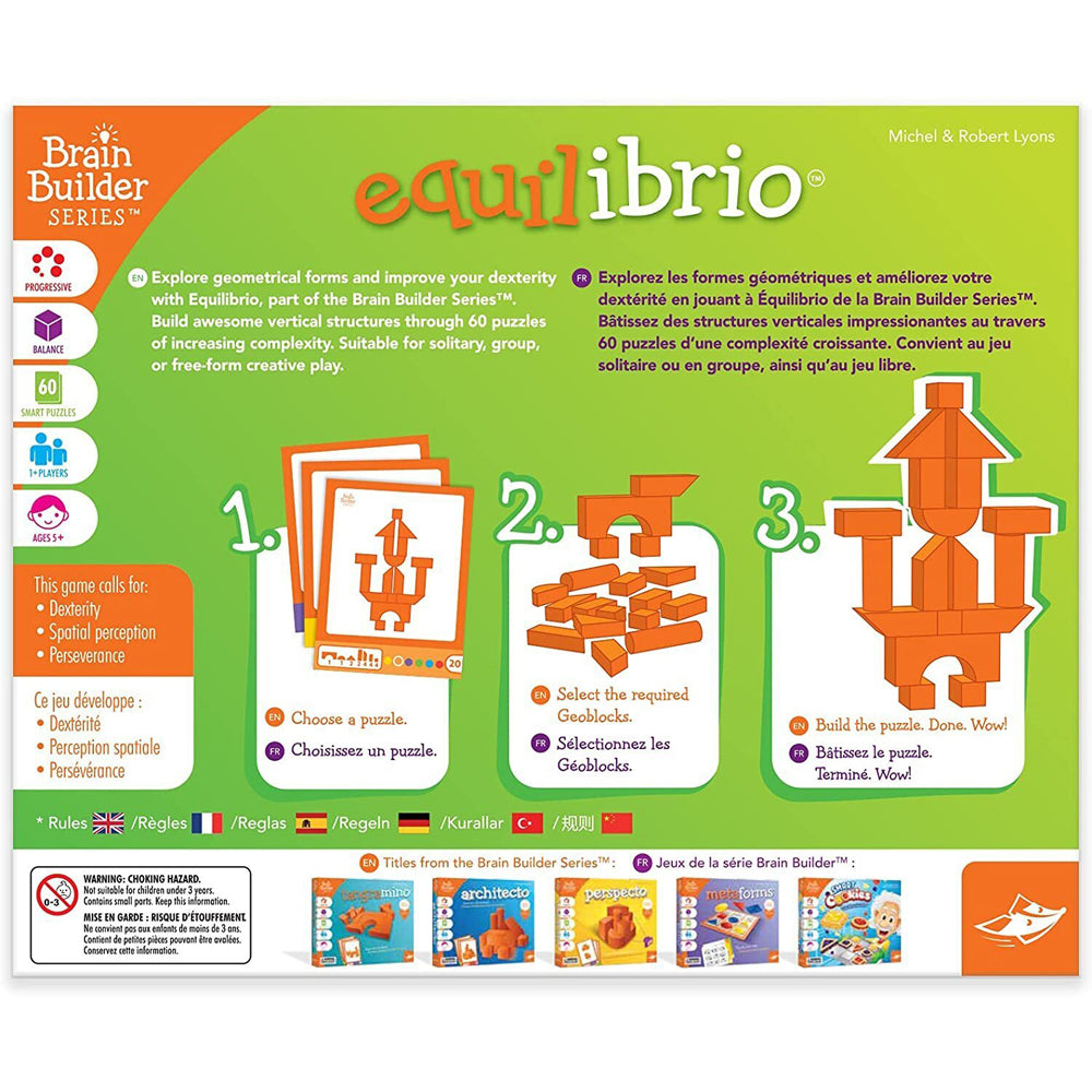 Foxmind Brain Builder Series Equilibrio Game Learning Card Building Play Kids 5+ — image 2
