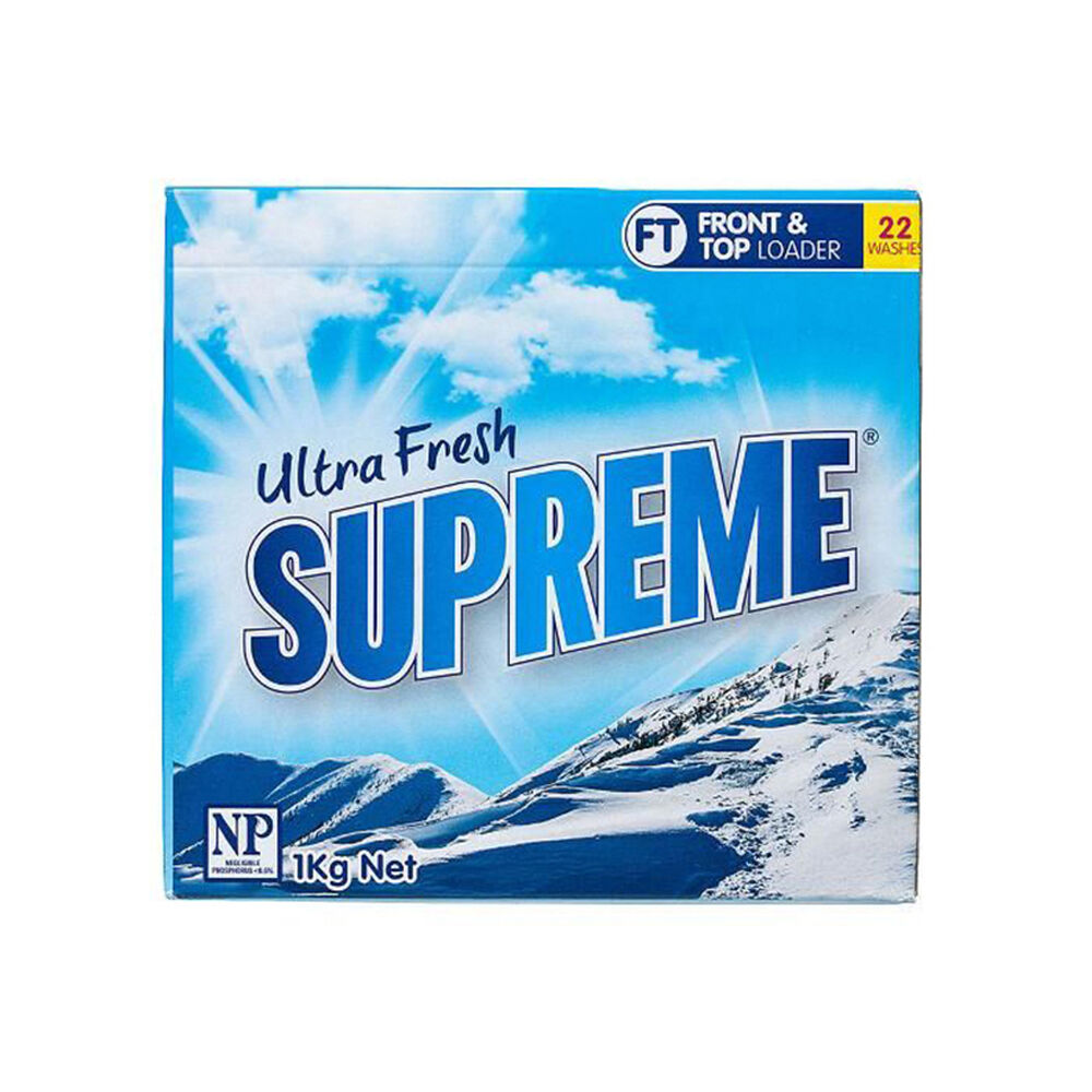 Supreme Ultra Fresh Powder Laundry Detergent Fabric Care Deep Cleaning 1kg