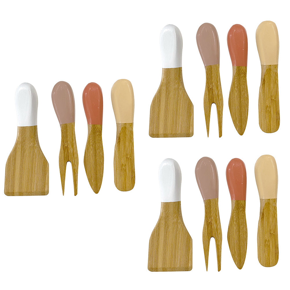 Davis & Waddell Taste Mojave Bamboo Cheese Knife/Slicer Kitchen Knives Set (12 Pieces)