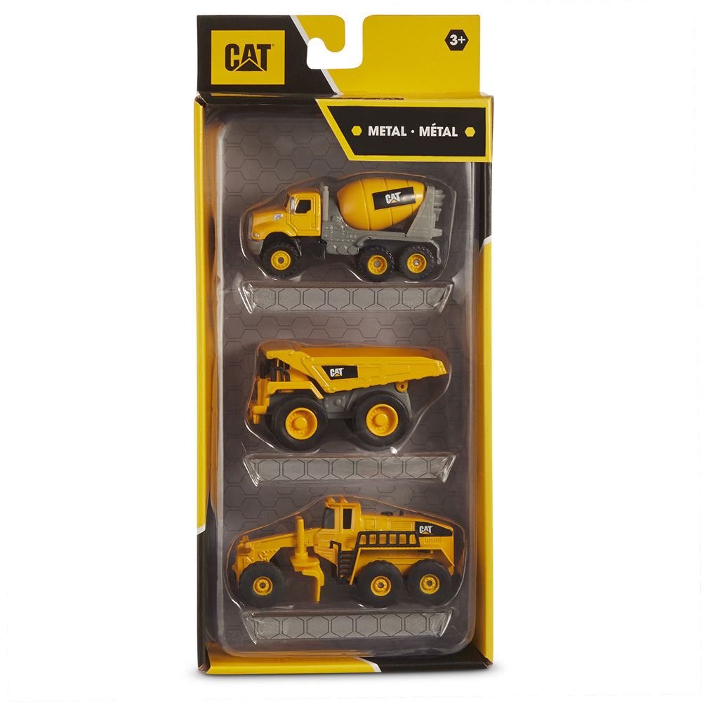 Cat Metal Machines Kids/Children Construction Truck Play Toy Assorted 3+ (3 Pieces)