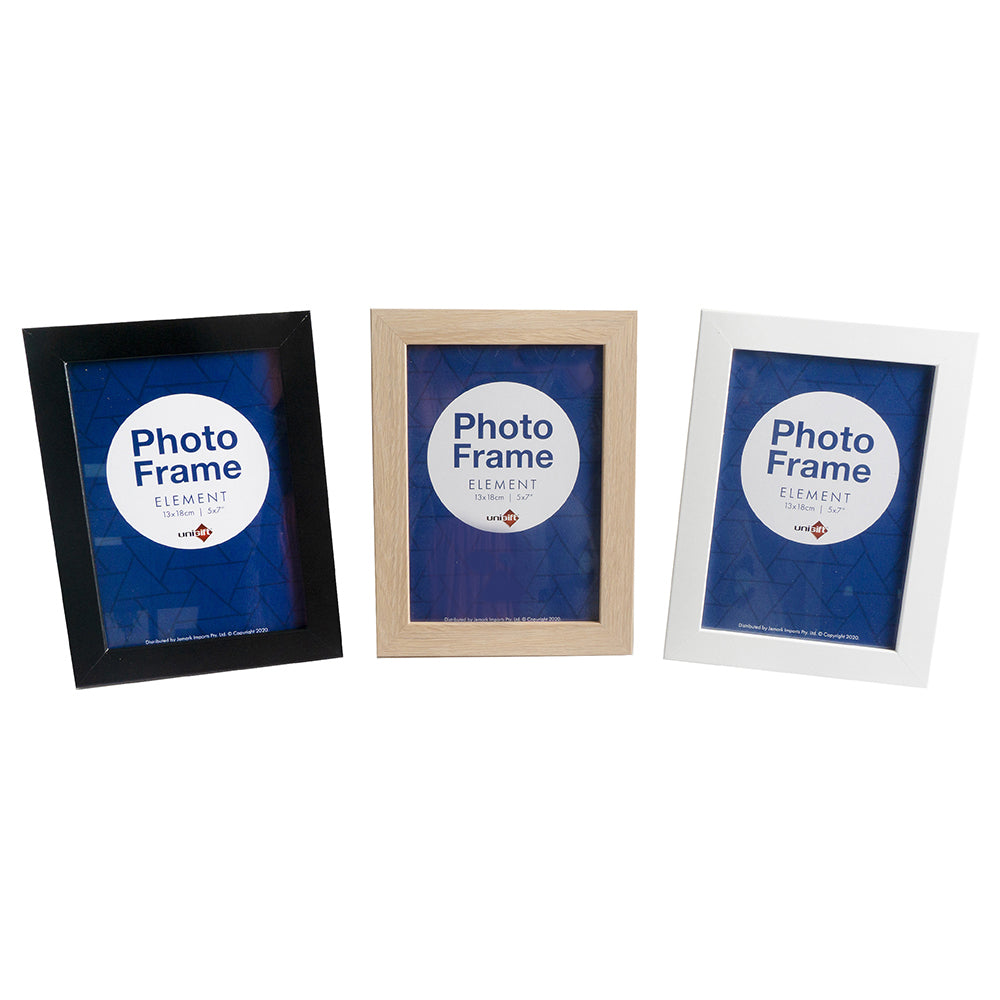 Unigift Element 13x18cm MDF/Glass Picture/Photo Frame Wall Hanging Display Asst — image 2